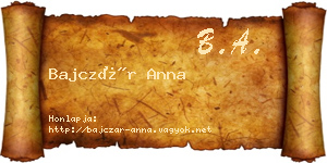 Bajczár Anna névjegykártya